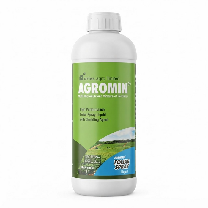 Aries Agro Agromin Multi Micronutrient Liquid Fertilizer - Chelated Foliar Spray
