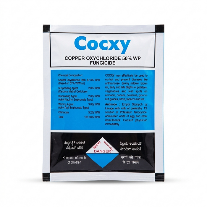 Cocxy Copper Oxychloride 50% WP Broad Spectrum Fungicide for Plants