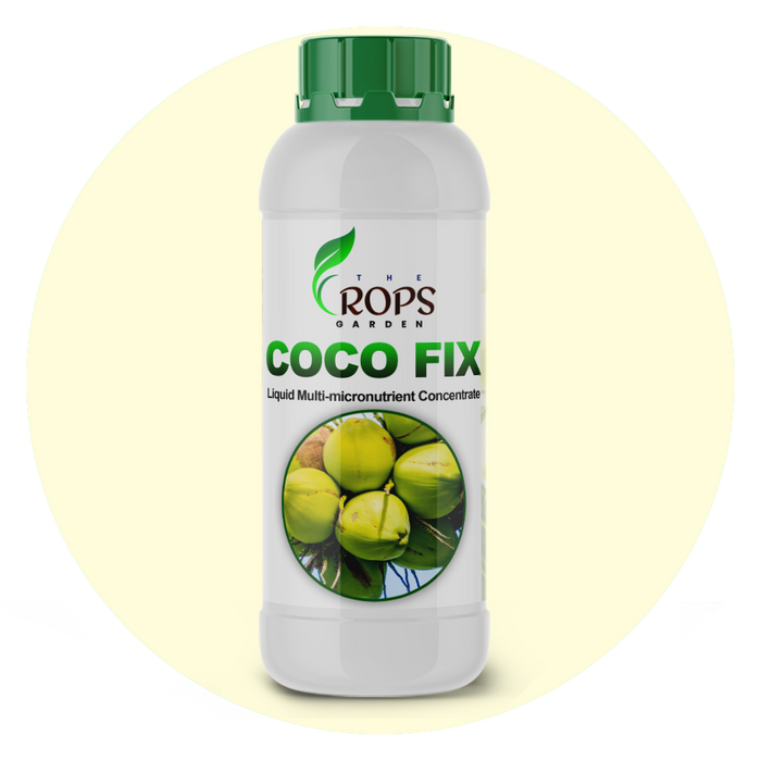 COCO FIX – Chelated Micronutrient Root Feed for Coconuts | Stops Button Shedding & Enhances Size & Shine