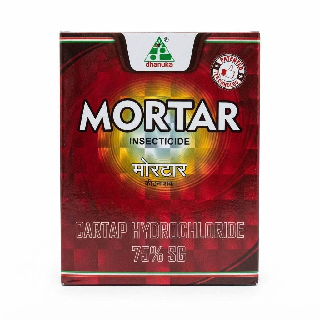 Dhanuka Mortar Insecticide - Cartap Hydrochloride 75% SG - systemic pest control
