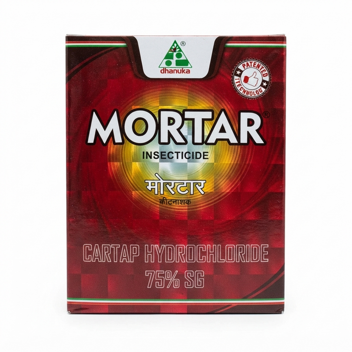 Dhanuka Mortar Insecticide - Cartap Hydrochloride 75% SG - systemic pest control