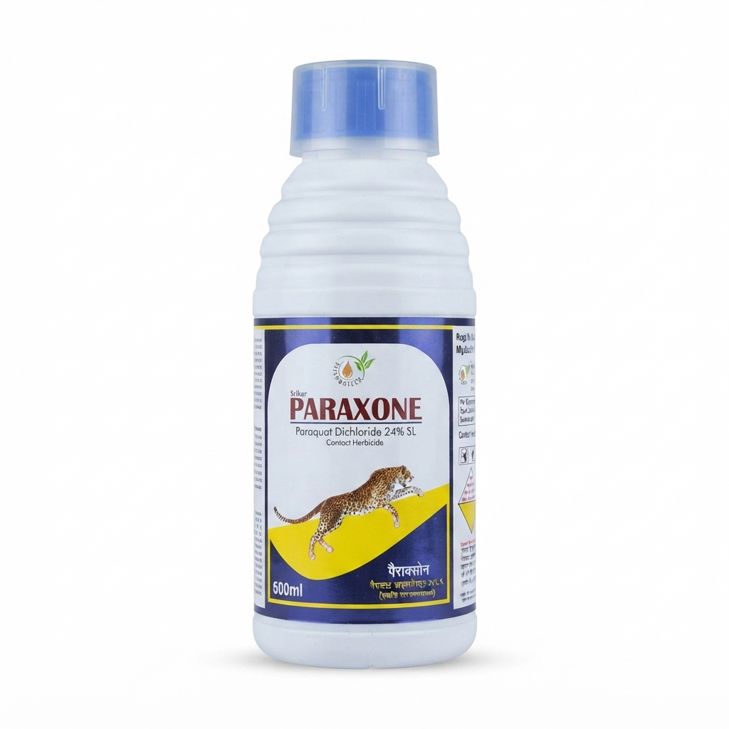 Srikar Paraxone Herbicide - Paraquat Dichloride 24% SL Non-Selective Contact Weedicide