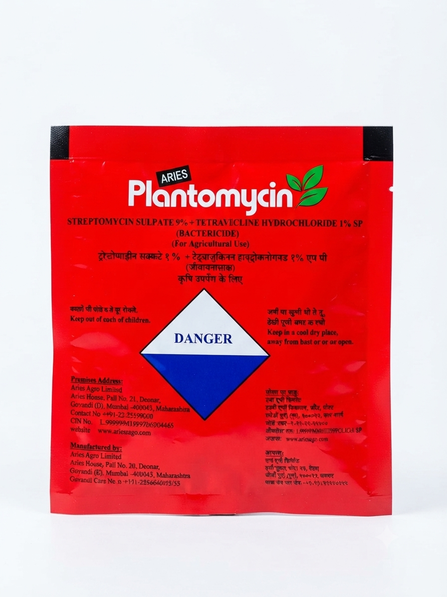 Aries Plantomycin Bactericide - Streptomycin Sulphate 9% + Tetracycline Hydrochloride 1% SP