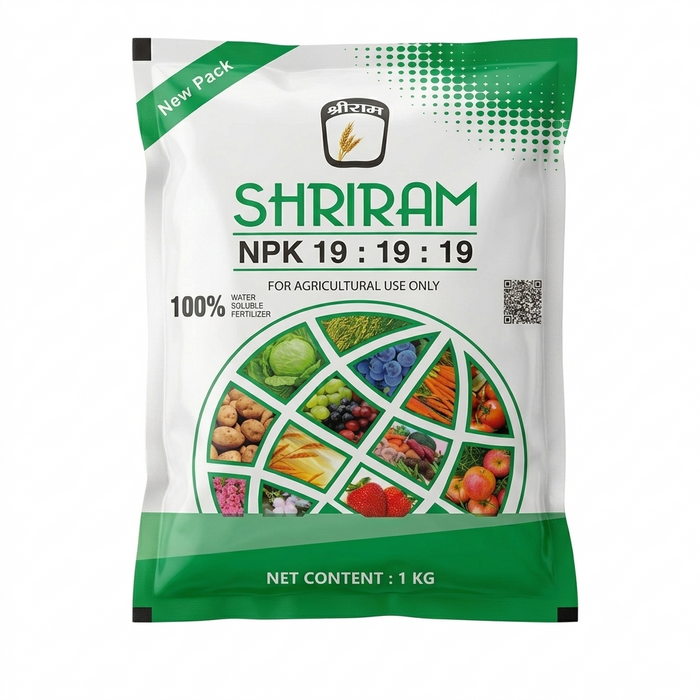 Shriram NPK 19:19:19 100% Water Soluble Fertilizer for Agriculture