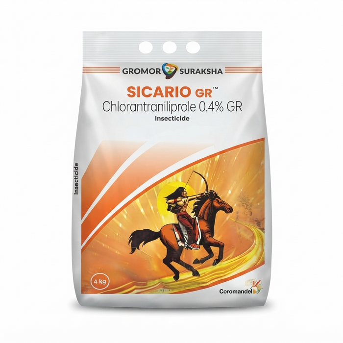 Coromandel Gromor Suraksha Sicario GR Insecticide - Chlorantraniliprole 0.4% GR (4 kg)