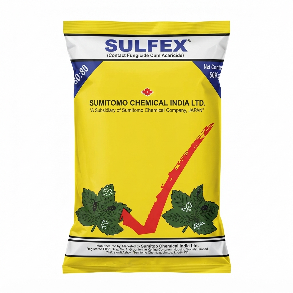 Sumitomo Sulfex Fungicide Cum Acaricide – Sulphur 80% WP